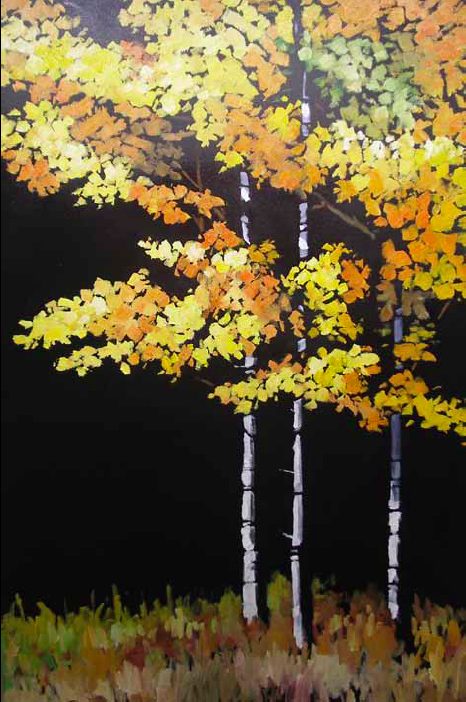 “Fall is Here” 24 x 36 Oil on canvas $3,672